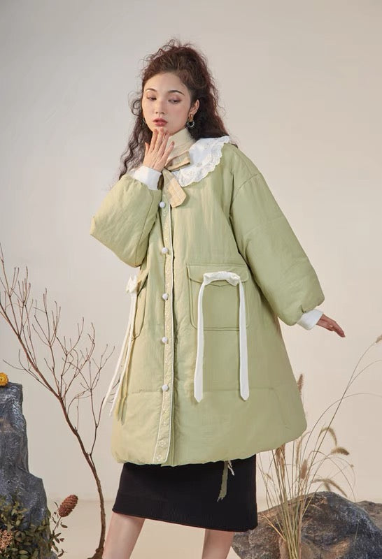 cape dress green Olive green crpe dress with 3D leaf embellishment