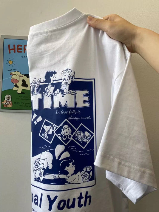 Foreign trade cut label tail order ~ counter withdrawal American trend summer short-sleeved T-shirt men and women pure cotton loose versatile