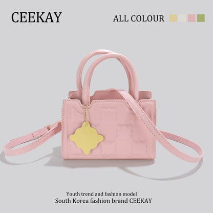 CEEKAY original high-grade small hand-held biscuit bag niche design bag female 2024 new shoulder messenger bag