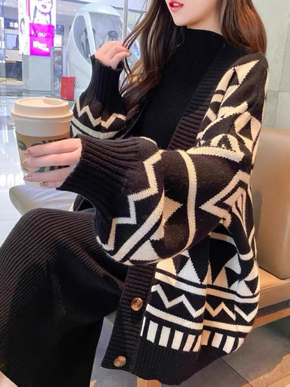 Maternity Autumn Suit Korean Style Loose Sweater 2023 Autumn and Winter Two-piece Fashion Casual Slim Dress (D7775)