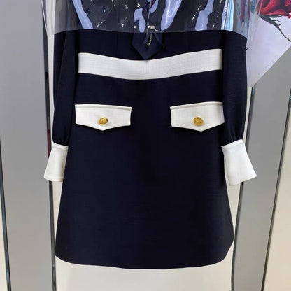 Spot Nanyou high-end women's French style dress women's autumn 2023 new high-end black skirt