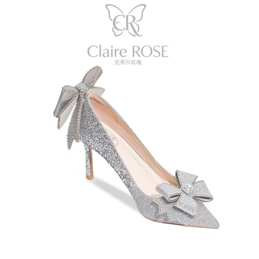 Princess Claire Rose Coronation Gift Box – Crystal Stiletto Heels; a Birthday Gift for Girls (Ideal for 18th Coming-of-Age Celebrations)