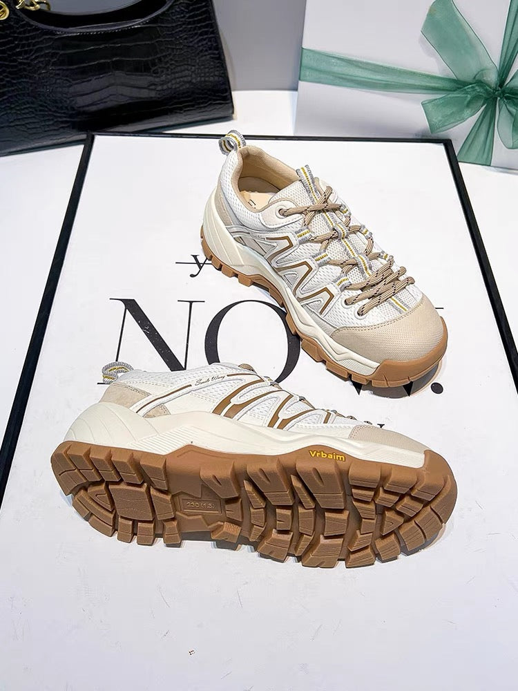 Extremely comfortable~Autumn women's casual running versatile sports shoes hiking lightweight dad shoes non-slip outdoor hiking shoes (S0135)
