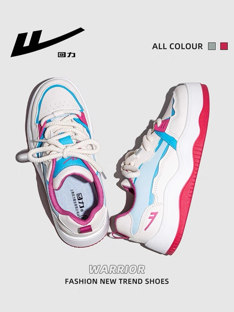 Pull back summer dopamine women's shoes 2023 new thick-soled white shoes women's retro color matching casual all-match sneakers