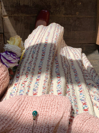 Berry Like You and Huan Big Customized Beige High Waist Floral Skirt Women's Slim and Versatile A-Line Long Skirt