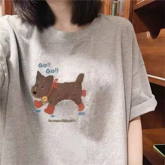 Foreign trade cut label tail order ~ counter withdrawal American trend summer short-sleeved T-shirt men and women pure cotton loose versatile