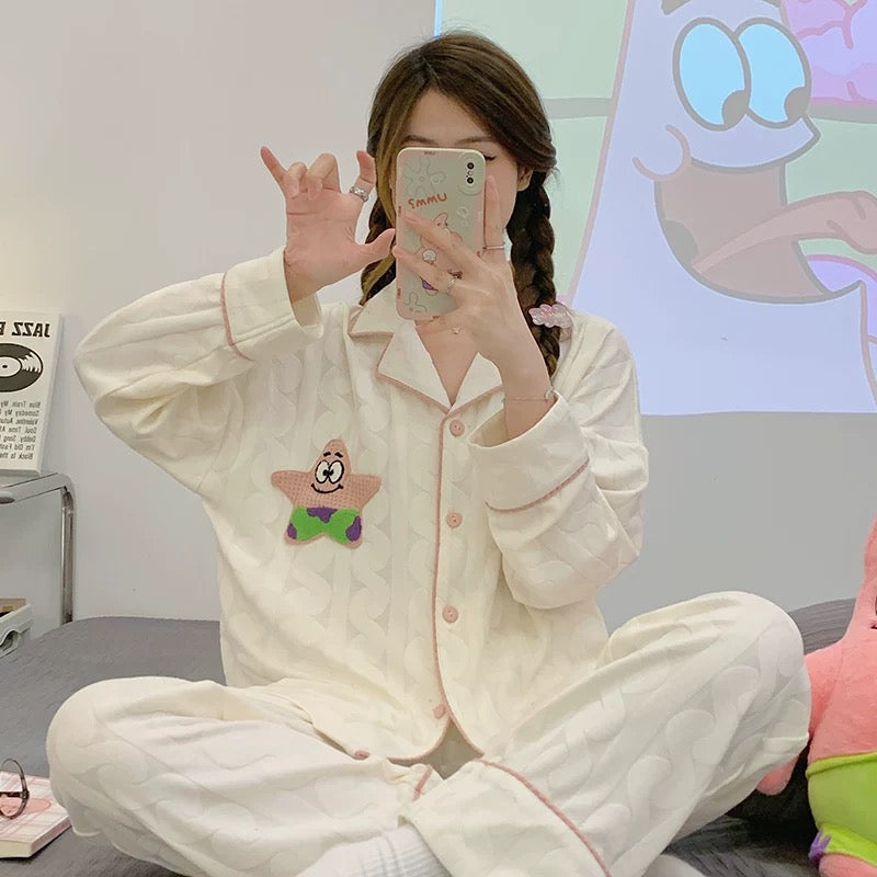Pajamas for women Spring Autumn Winter Cotton Long Sleeve 2024 New Style Student Sweet and Cute Ladies Home Clothes Set