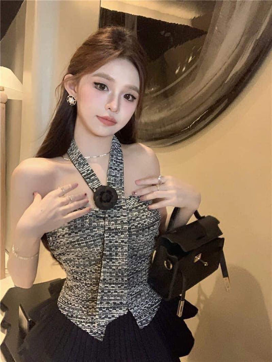 Song Soo-yeon SENIORS original pure lust sexy gem camisole feminine sweet and spicy style inner top