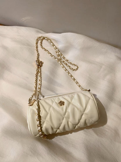 Nanfeng Xiaopu Qingfeng Drizzle Camellia Bucket Bag 2023 New Chain Armpit Baguette Bag Shoulder Messenger Bag