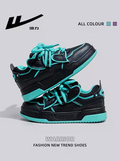 Pull back women's shoes small black shoes 2023 spring and autumn new niche original small love thick-soled sports casual sneakers women