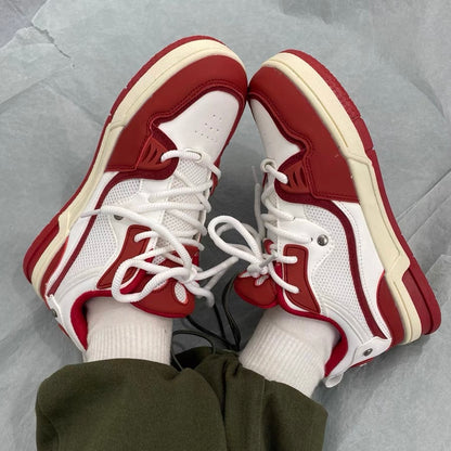Guochao ins Hong Kong style hit color light breathable sports shoes male chic all-match niche trend couple casual sneakers