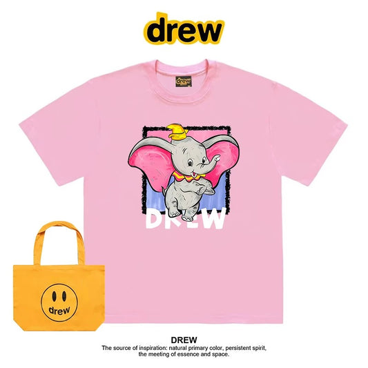 drew American trendy brand Crayon Shin-chan short-sleeved T-shirt men and women ins loose summer heavy cotton casual couple outfit