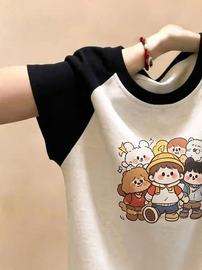 Shenzhen Nanyou Brand Women's Clothing - Short-Sleeve T-Shirt with Straight Shoulders - New Summer Design, Slim Fit, Niche Top