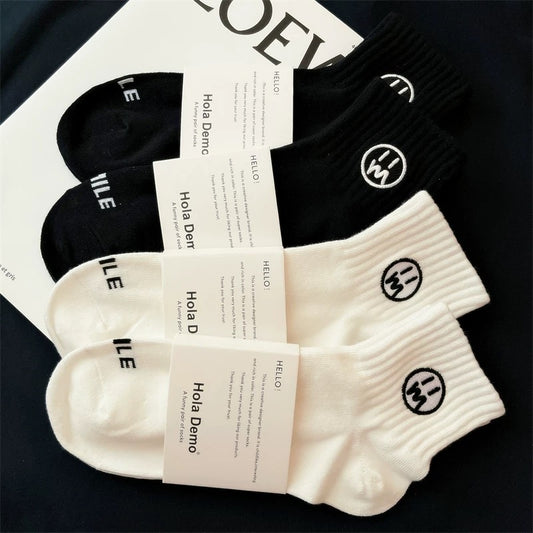 Men's short socks pure cotton boat socks summer thin breathable white socks men invisible socks boys sports socks ins trend