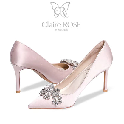 Princess Claire Rose Coronation Gift Box – Crystal Stiletto Heels; a Birthday Gift for Girls (Ideal for 18th Coming-of-Age Celebrations)