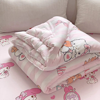 Class A soybean fiber knitted cotton summer cool quilt machine washable summer children's thin quilt spring and autumn summer air conditioning quilt
