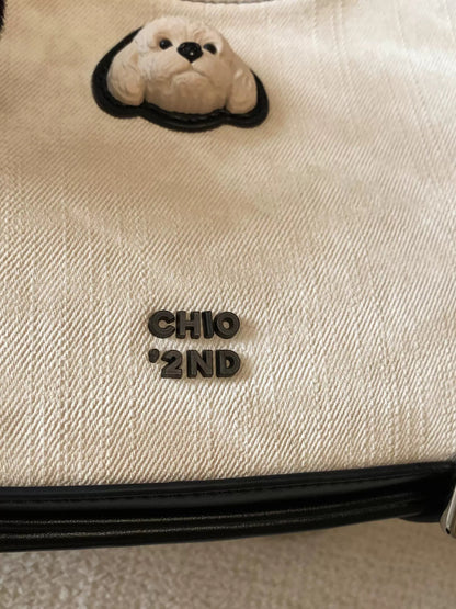 Nanfeng Chio2nd Bread Puppy Modern Track Tote Bag Women's High-end One-shoulder Crossbody Underarm Bag