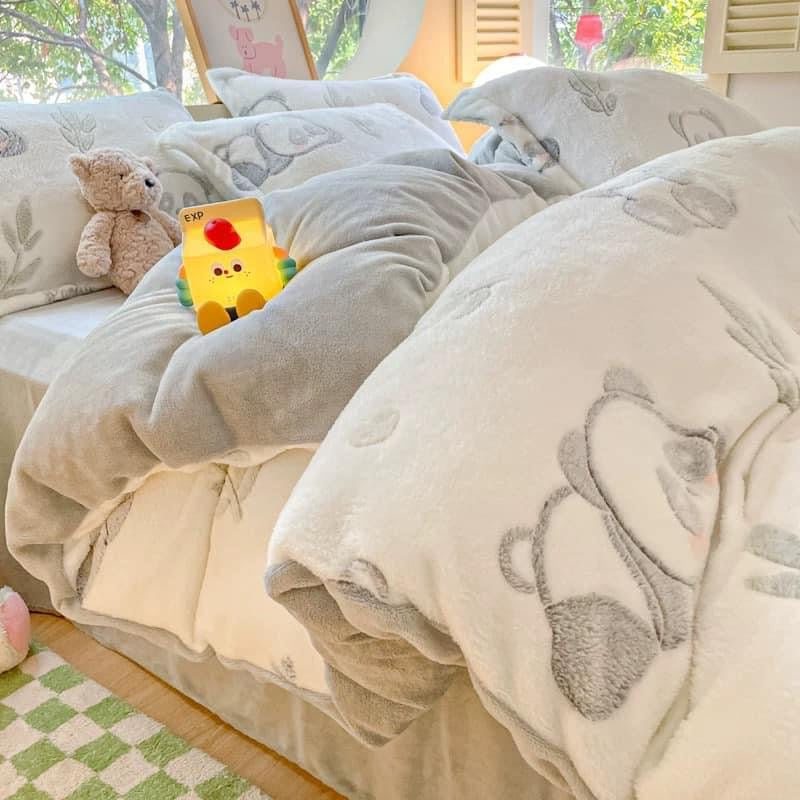 Coral fleece blanket lamb fleece quilt thickened winter single student dormitory milk flannel blanket bed