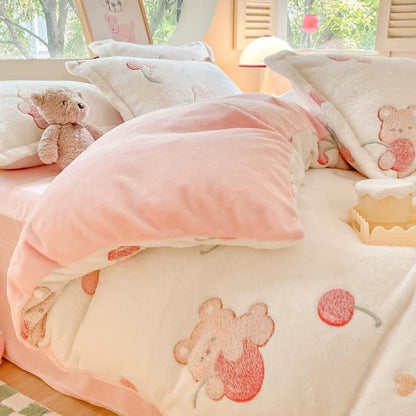 Coral fleece blanket lamb fleece quilt thickened winter single student dormitory milk flannel blanket bed