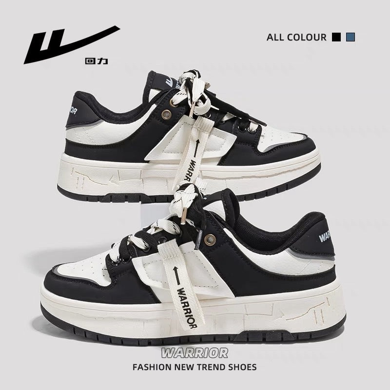 Pull back women's shoes 2023 spring new all-match white shoes original niche black and white panda sneakers women's sneakers
