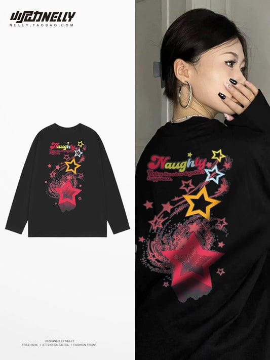 American cartoon cat print round neck short sleeve men and women summer 2025 couple pure cotton t-shirt half sleeve bottoming shirt trend