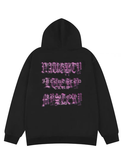 Retro Hong Kong style chic sweatshirt for men in autumn and winter plus velvet and thickened trendy brand pullover American vibe hooded loose jacket