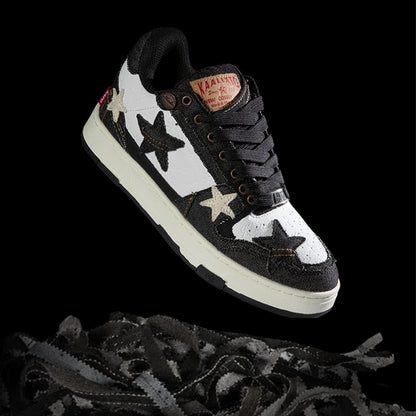 [Thick sole to increase height] Kaalixto national fashion brand authentic 2024 new star shoes spring and summer low-top sneakers