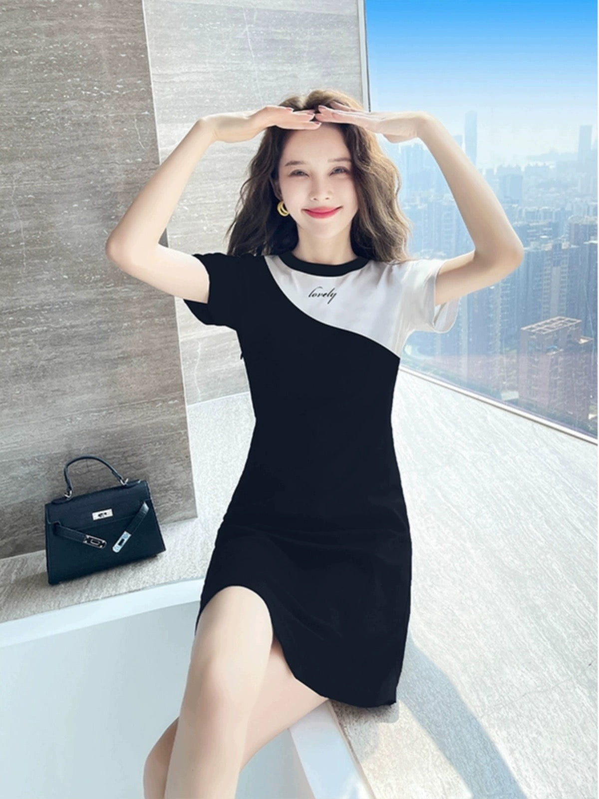 Black dress summer women's clothing 2024 new summer clothing popular small size slim casual summer skirt women's summer