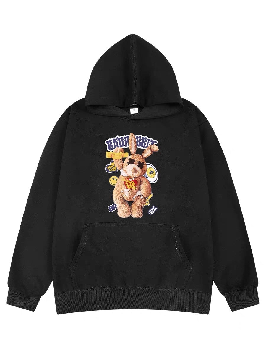 American round neck sweatshirt for men 2023 autumn trendy brand design niche oversize lazy bottoming top