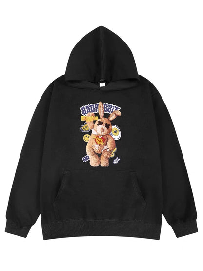 American round neck sweatshirt for men 2023 autumn trendy brand design niche oversize lazy bottoming top