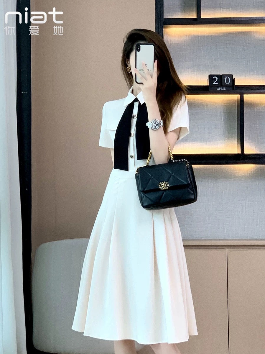 Xiaoxiangfeng dress, women's summer long dress, French niche high-end engagement and birthday dress, you can usually wear a skirt