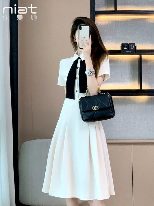 Xiaoxiangfeng dress, women's summer long dress, French niche high-end engagement and birthday dress, you can usually wear a skirt