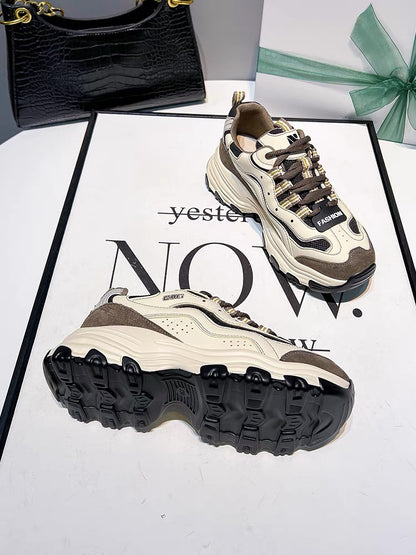 Little people grow taller~!  Dad's shoes for women 2023 new thick-soled all-match leisure and casual shoes ins all-match sports and sports shoes (S0133)