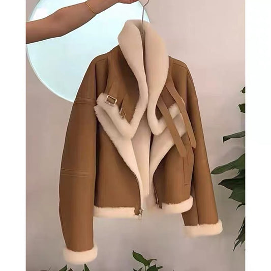 2023 winter new Haining fur women's young temperament and high-end fur one-piece fox fur coat