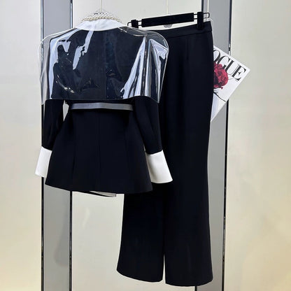 High-end women's small fragrance suit autumn and winter 2023 new fashion casual suit trousers temperament two-piece set
