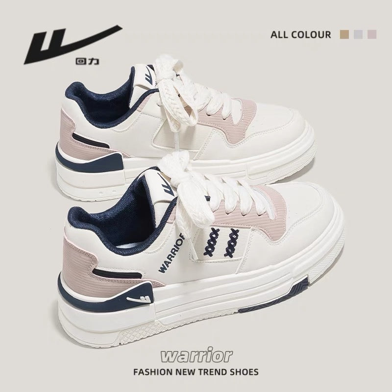 Pull back small white shoes women 2023 autumn new college style casual all-match sneakers thick bottom sports soft bottom shoes women