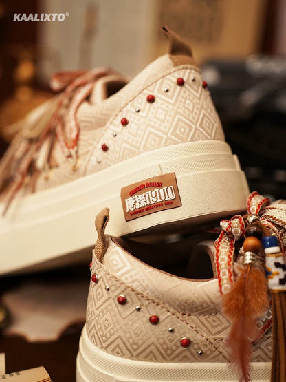 Kaalixto Tang Detective 1900 joint model national trend niche design star shoes men and women casual versatile canvas shoes