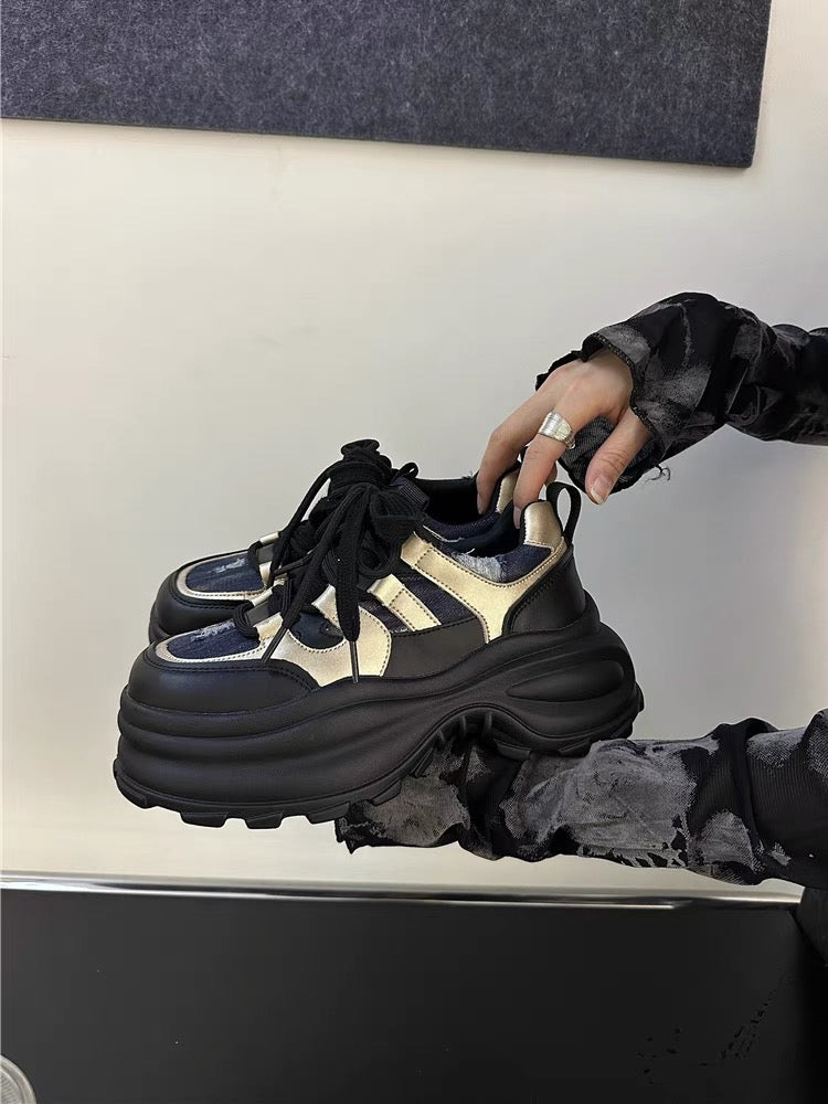 Bo Xiangni's super popular daddy shoes for women 2023 autumn new thick-soled lightweight and height-increasing Internet celebrity popular sports shoes this year