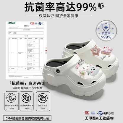 Women's Non-Slip EVA Clogs for Pregnant Women – Odor-Resistant, Thick-Soled, Closed-Toe Sandals with Arch Support (Suitable for Beach & Casual Wear)