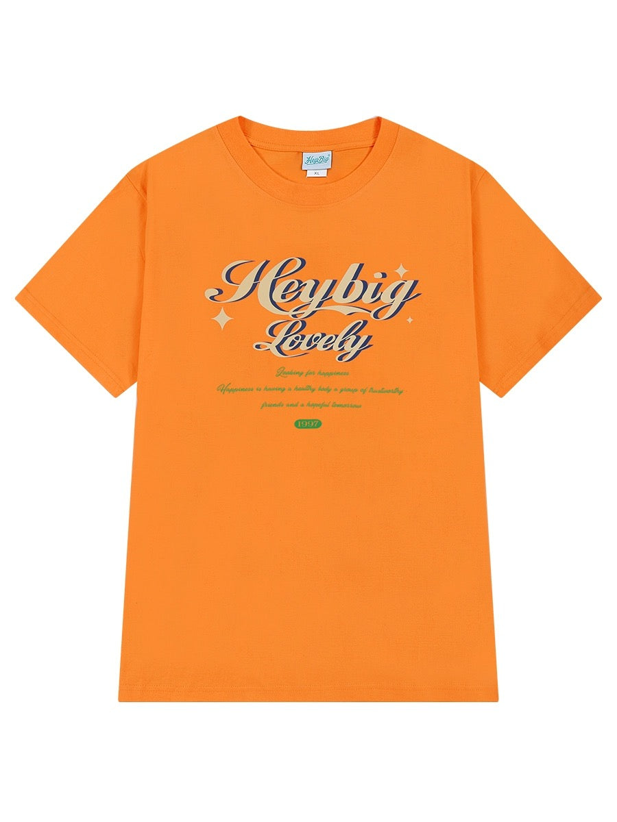 2024 new summer short-sleeved T-shirt for men and women, trendy loose Hong Kong style half-sleeved trendy brand boys pure cotton T-shirt bf