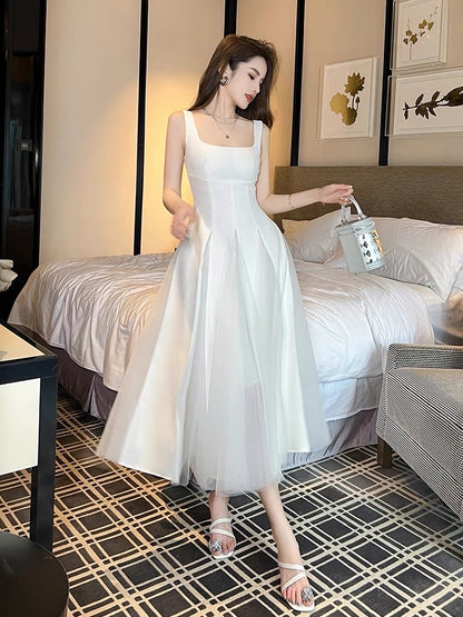 mid length tank top sleeveless dress