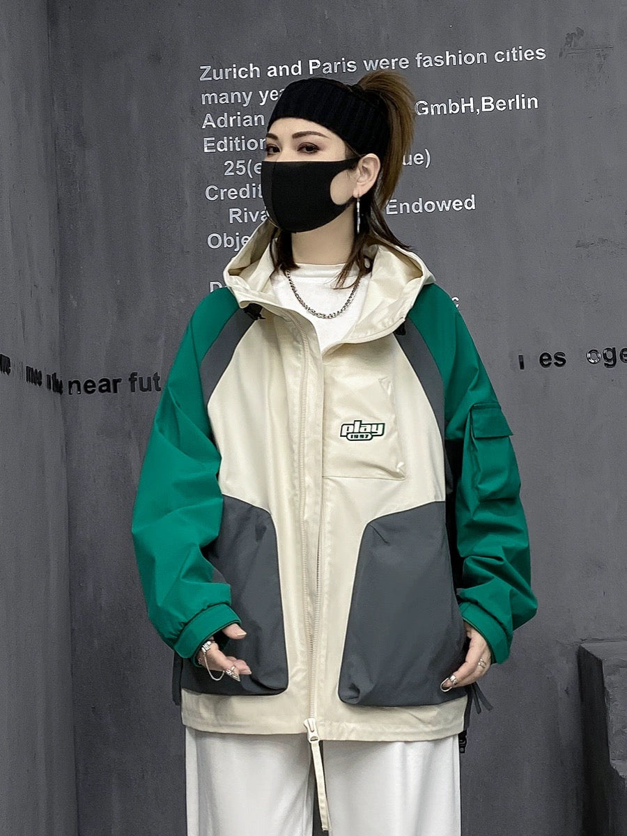 M's trendy street brand outdoor sports jackets for women spring and autumn new mountaineering clothing couples style work jackets