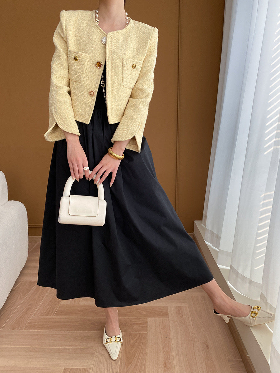 Sinan comes with a chest pad French high-end temperament suspender dress 2024 early spring new SN4765