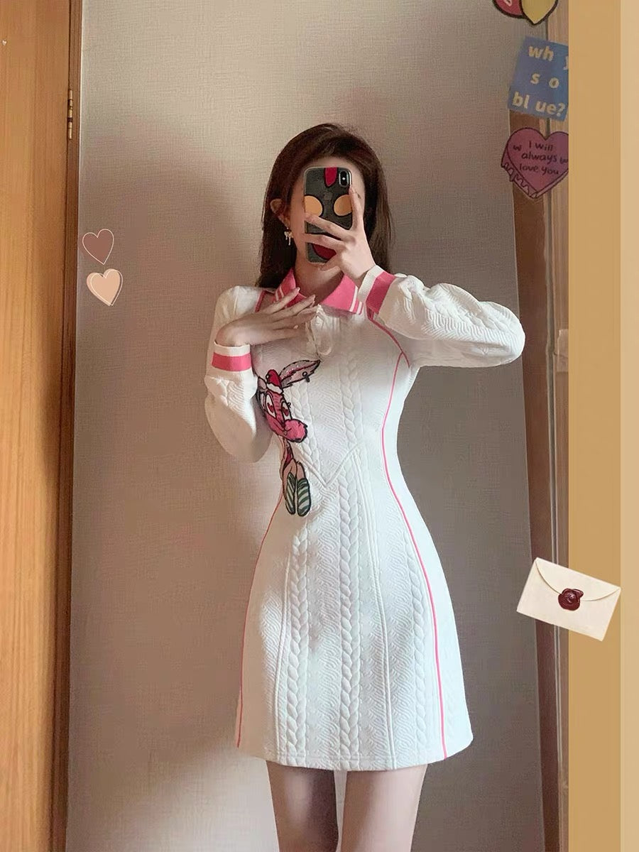 MUEL original◆French sweatshirt dress early spring women's 2023 new design niche temperament casual skirt T3494