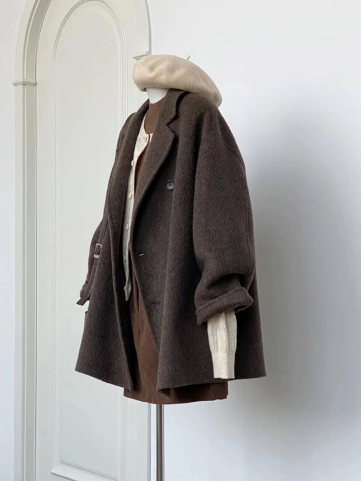 Suit woolen coat women's short 2024 autumn and winter new woolen coat winter small Korean style high-end