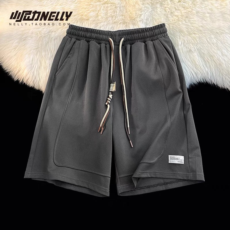 American basketball shorts men's summer European and American fashion brand hip-hop casual five-point pants loose large size running sports pants
