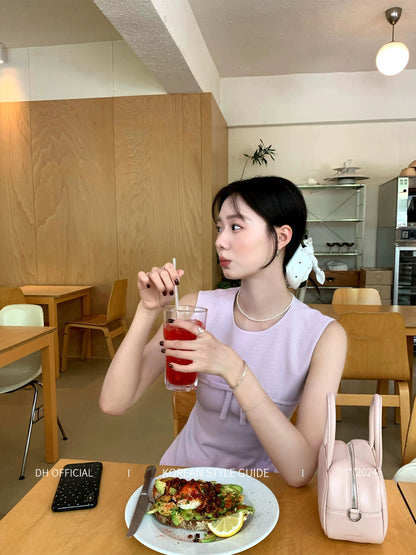 DH OFFICIAL big flower [Holiday Princess] Playful daughter temperament dress small fragrance style Korean women high-end