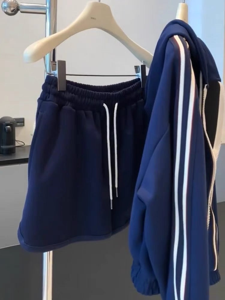 2023 new autumn women's clothing for petite temperament complete set of casual fashion sports sweatshirt two-piece suit