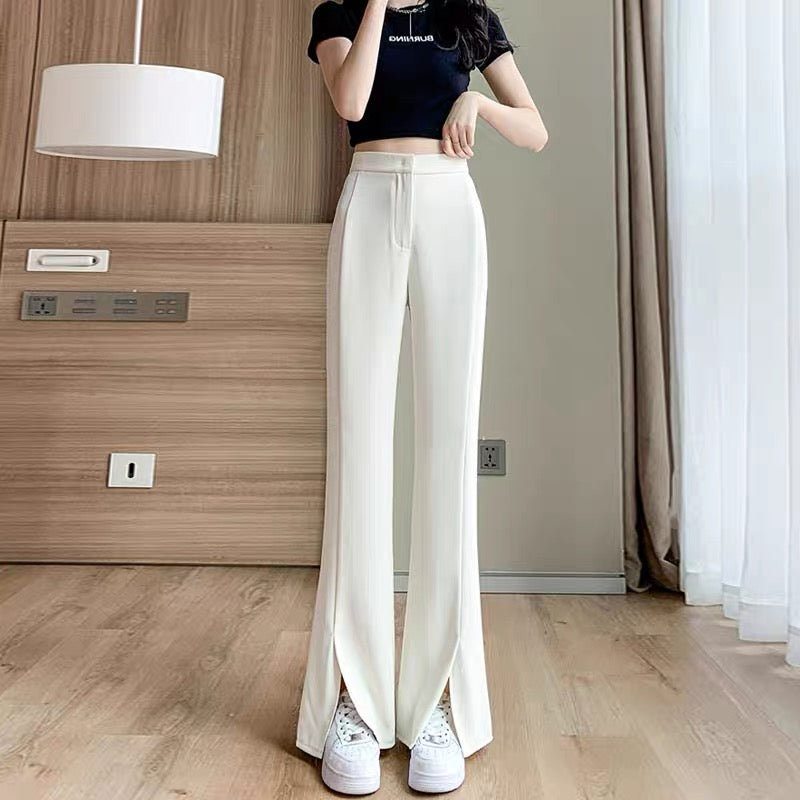 Pants Women's Autumn Ice Silk Thin Suit Pants Loose Drape Slightly Rai –  Lee Nhi Boutique