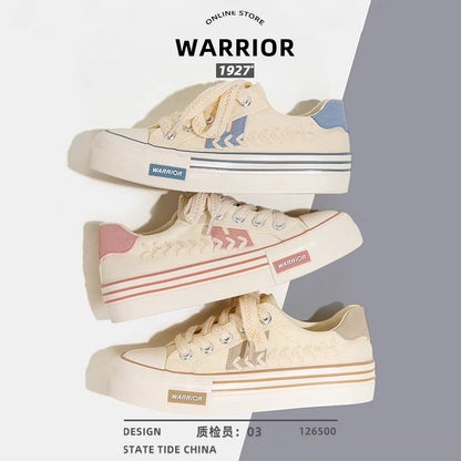 Pull back canvas shoes women's 2023 spring and summer new all-match thick-soled white shoes wheat ear leisure students niche sneakers